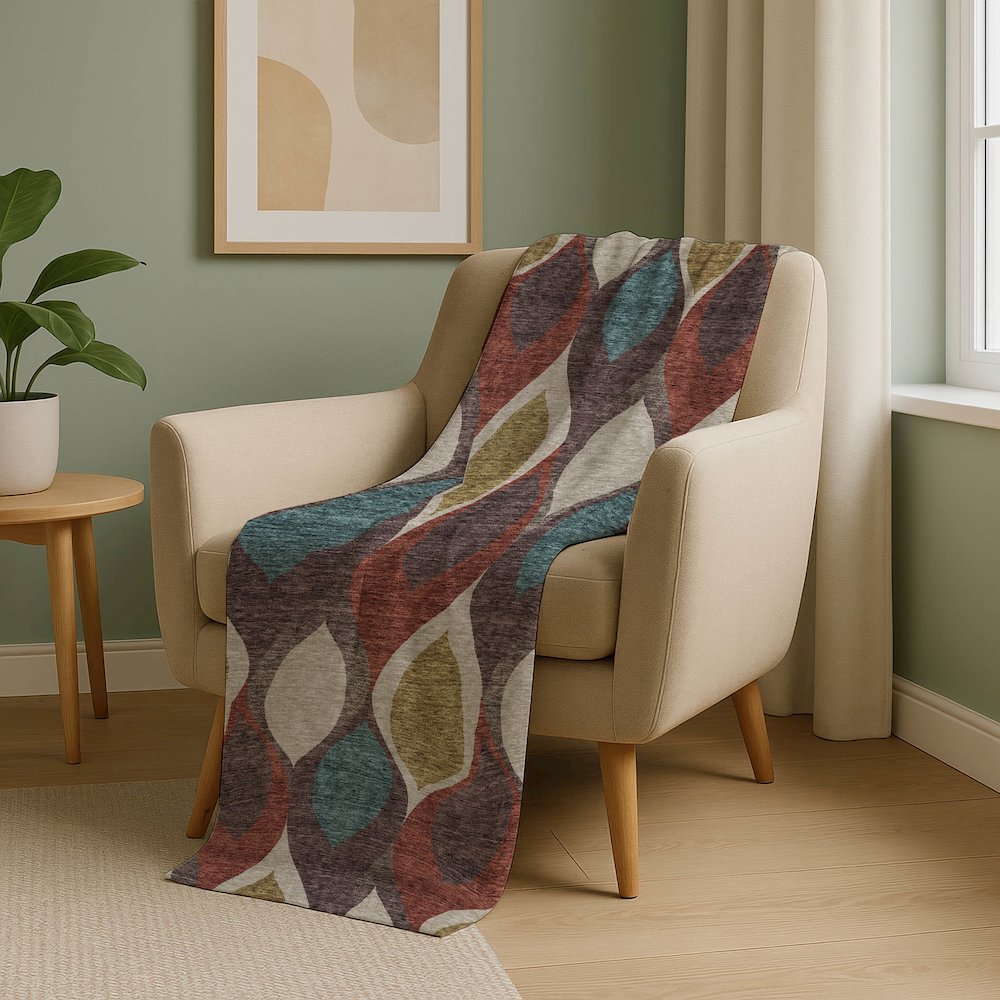 Premium Machine Washable ASB749 Brown 50" x 70" Sherpa Throw Blanket. Picture 5