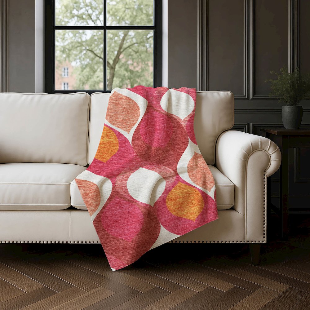 Premium Machine Washable ASB749 Pink 50" x 70" Sherpa Throw Blanket. Picture 4