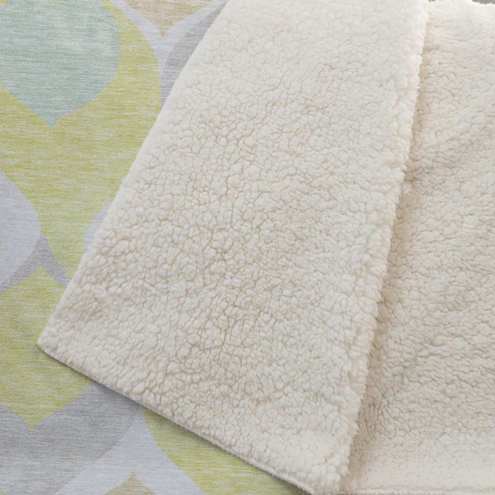Premium Machine Washable ASB749 Yellow 50" x 70" Sherpa Throw Blanket. Picture 2