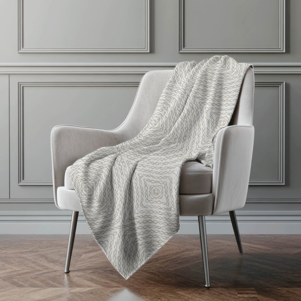 Premium Machine Washable ASB74 Linen 50" x 70" Sherpa Throw Blanket. Picture 5