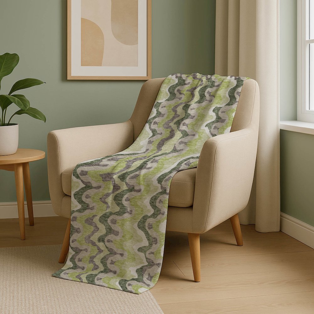 Premium Machine Washable ASB750 Aloe 50" x 70" Sherpa Throw Blanket. Picture 5