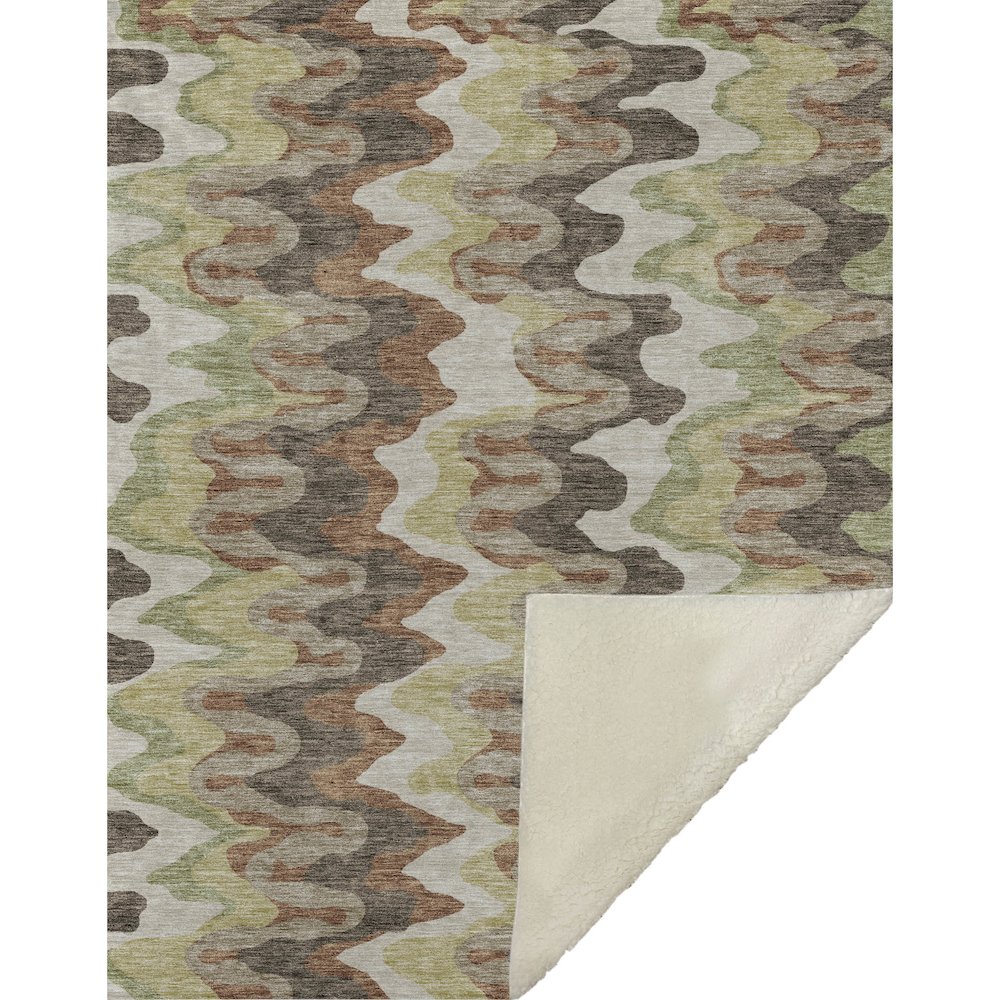 Premium Machine Washable ASB750 Chocolate 50" x 70" Sherpa Throw Blanket. Picture 1