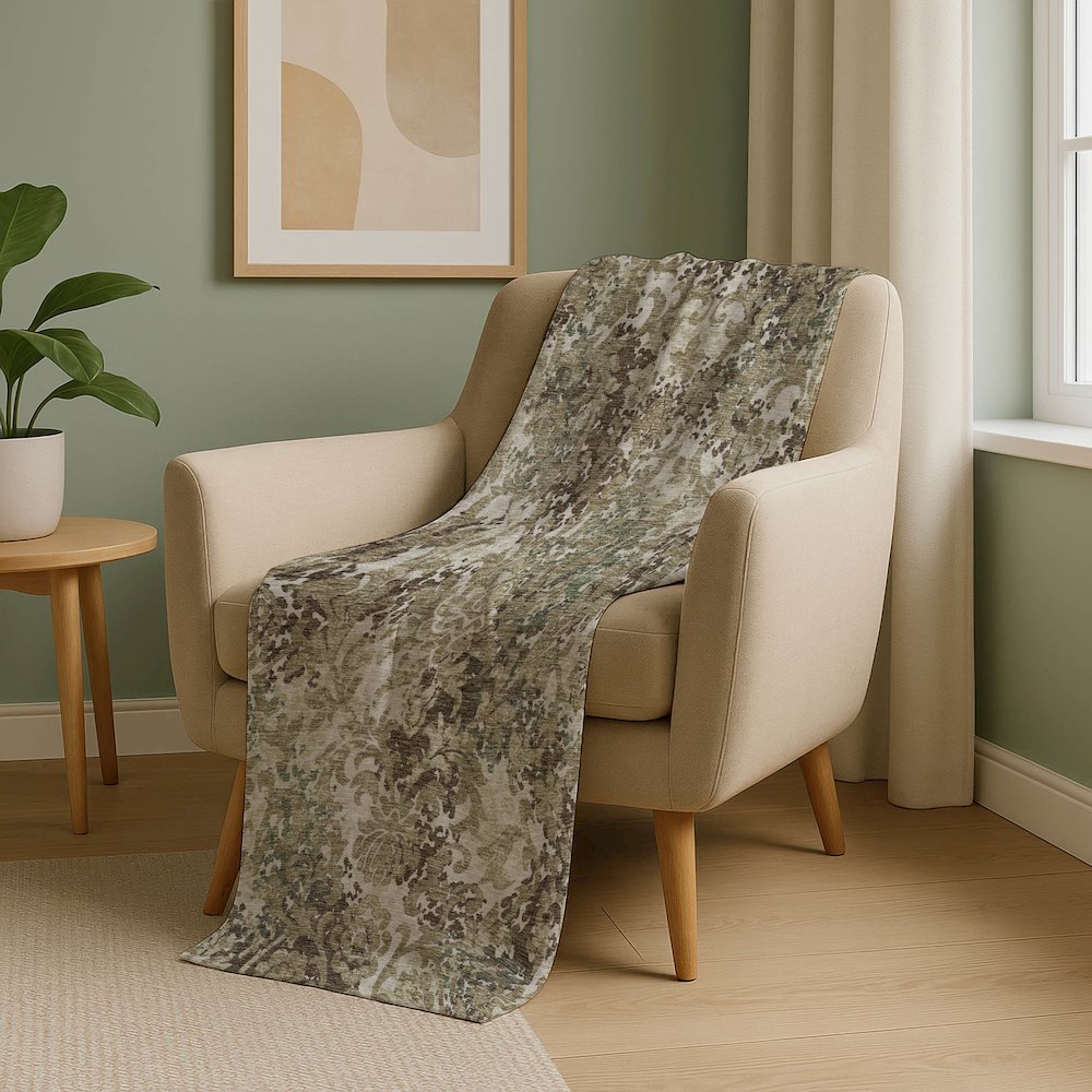 Premium Machine Washable ASB752 Beige 50" x 70" Sherpa Throw Blanket. Picture 5