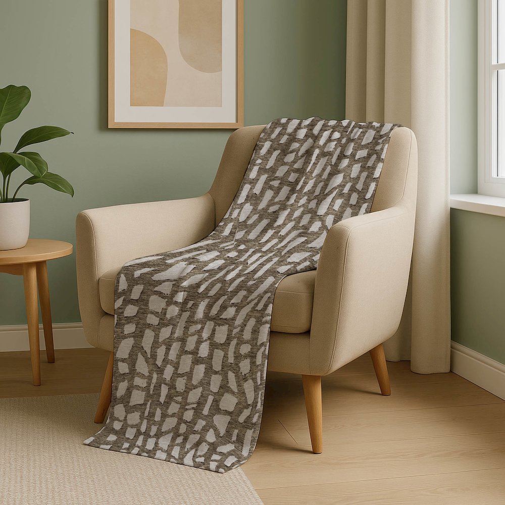Premium Machine Washable ASB754 Brown 50" x 70" Sherpa Throw Blanket. Picture 5