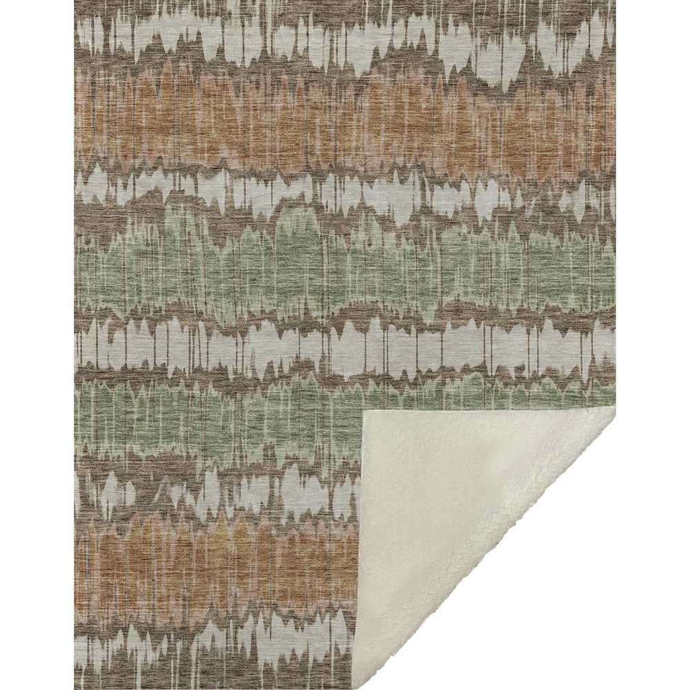 Premium Machine Washable ASB755 Chocolate 50" x 70" Sherpa Throw Blanket. Picture 1