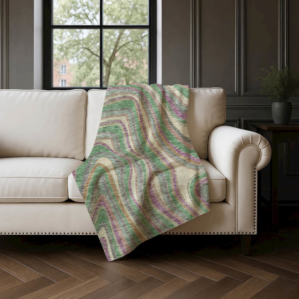 Premium Machine Washable ASB756 Graphite 50" x 70" Sherpa Throw Blanket. Picture 4