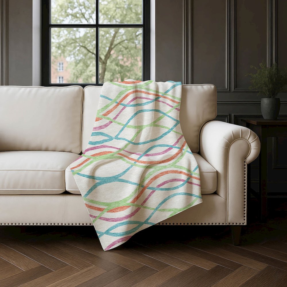 Premium Machine Washable ASB757 White 50" x 70" Sherpa Throw Blanket. Picture 4