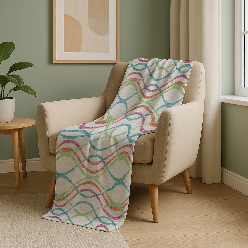 Premium Machine Washable ASB757 White 50" x 70" Sherpa Throw Blanket. Picture 5