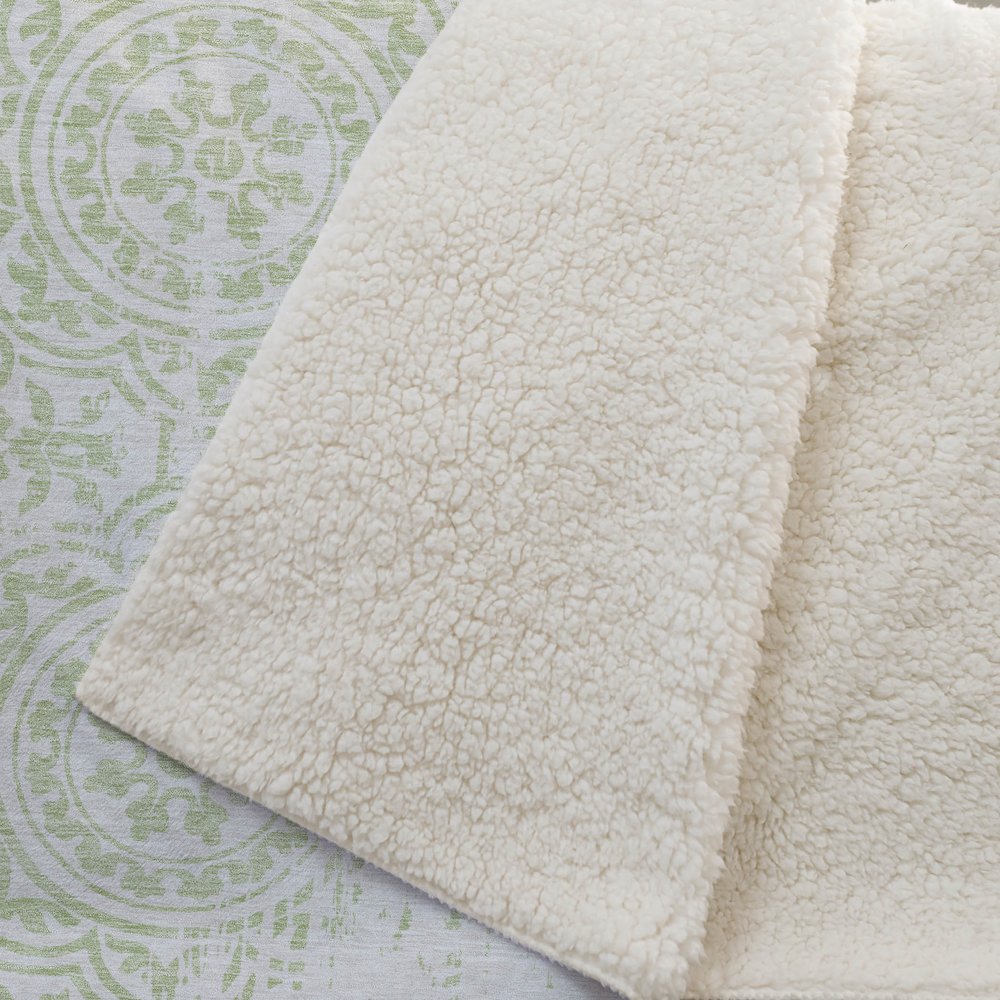 Premium Machine Washable ASB758 Aloe 50" x 70" Sherpa Throw Blanket. Picture 2