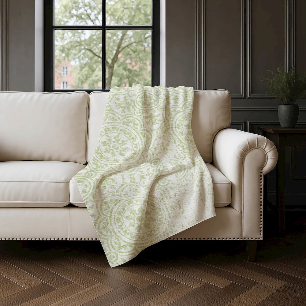 Premium Machine Washable ASB758 Aloe 50" x 70" Sherpa Throw Blanket. Picture 4