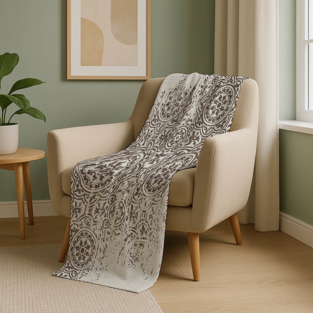 Premium Machine Washable ASB758 Chocolate 50" x 70" Sherpa Throw Blanket. Picture 5