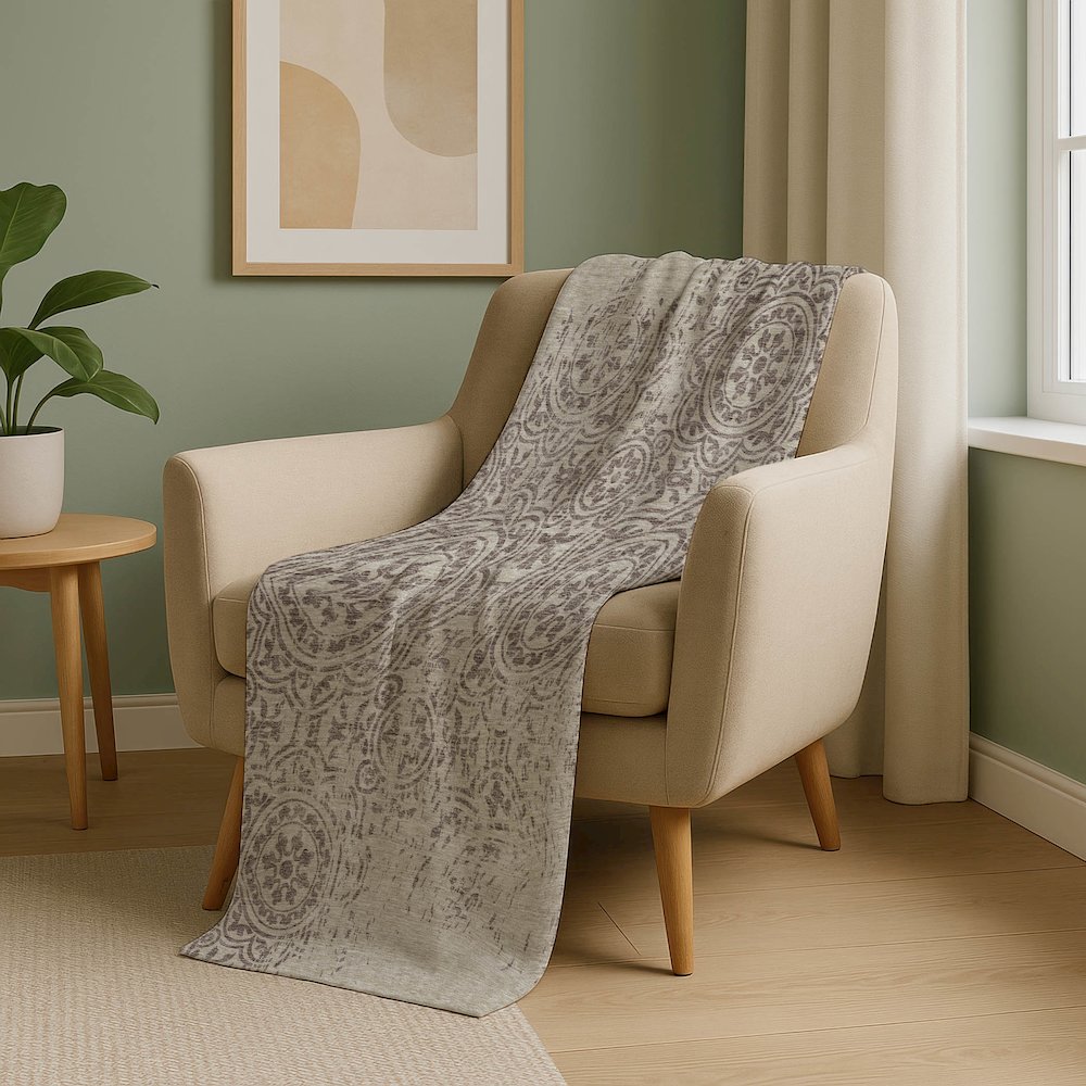 Premium Machine Washable ASB758 Taupe 50" x 70" Sherpa Throw Blanket. Picture 5
