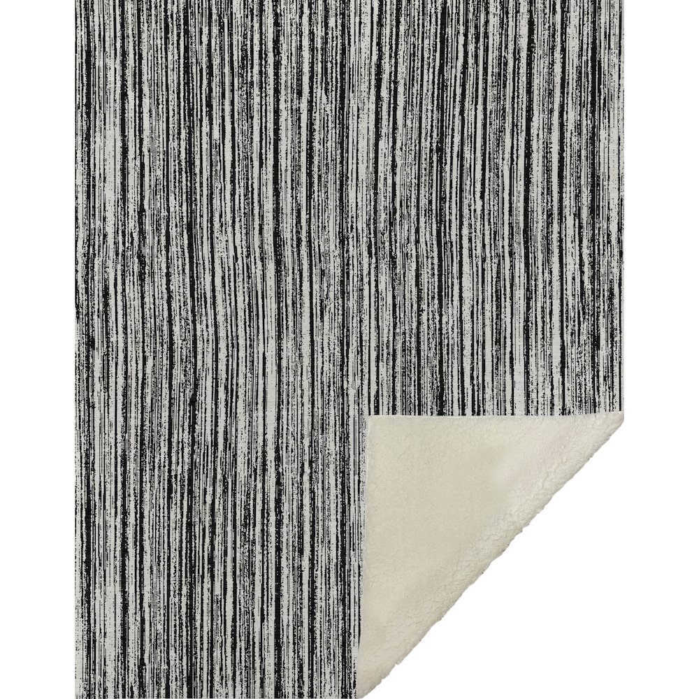 Premium Machine Washable ASB760 Black 50" x 70" Sherpa Throw Blanket. Picture 1