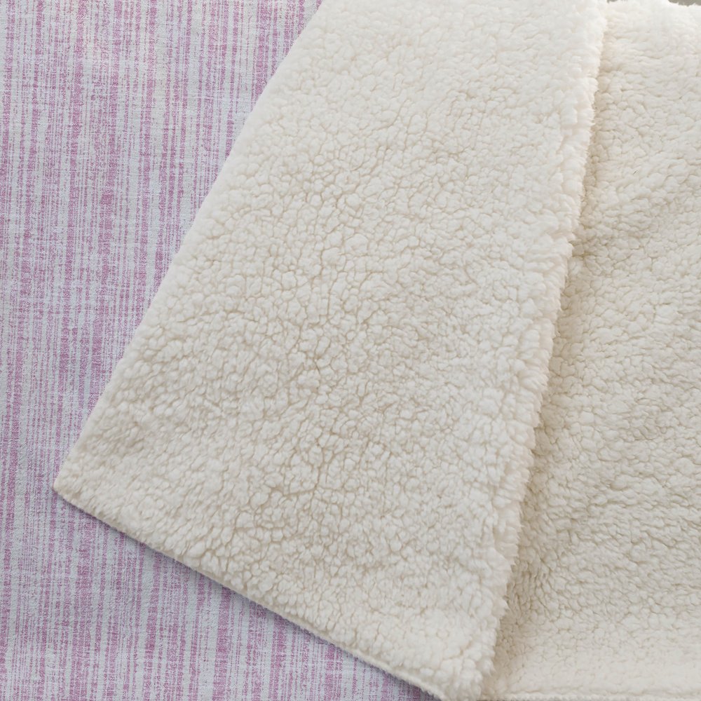 Premium Machine Washable ASB760 Pink 50" x 70" Sherpa Throw Blanket. Picture 2