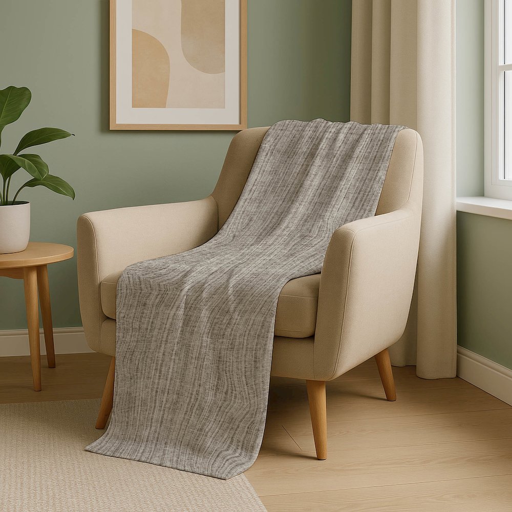 Premium Machine Washable ASB760 Taupe 50" x 70" Sherpa Throw Blanket. Picture 5