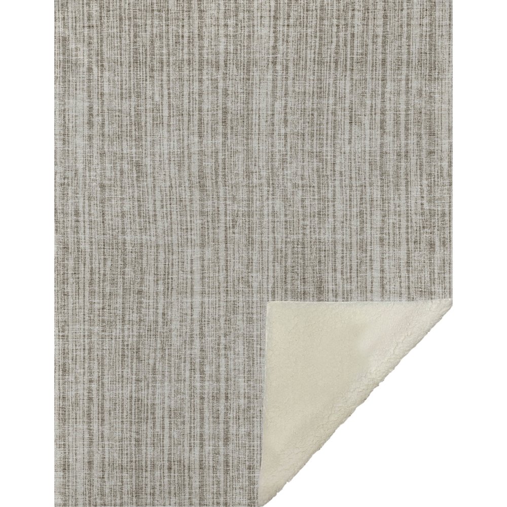 Premium Machine Washable ASB760 Taupe 50" x 70" Sherpa Throw Blanket. Picture 1