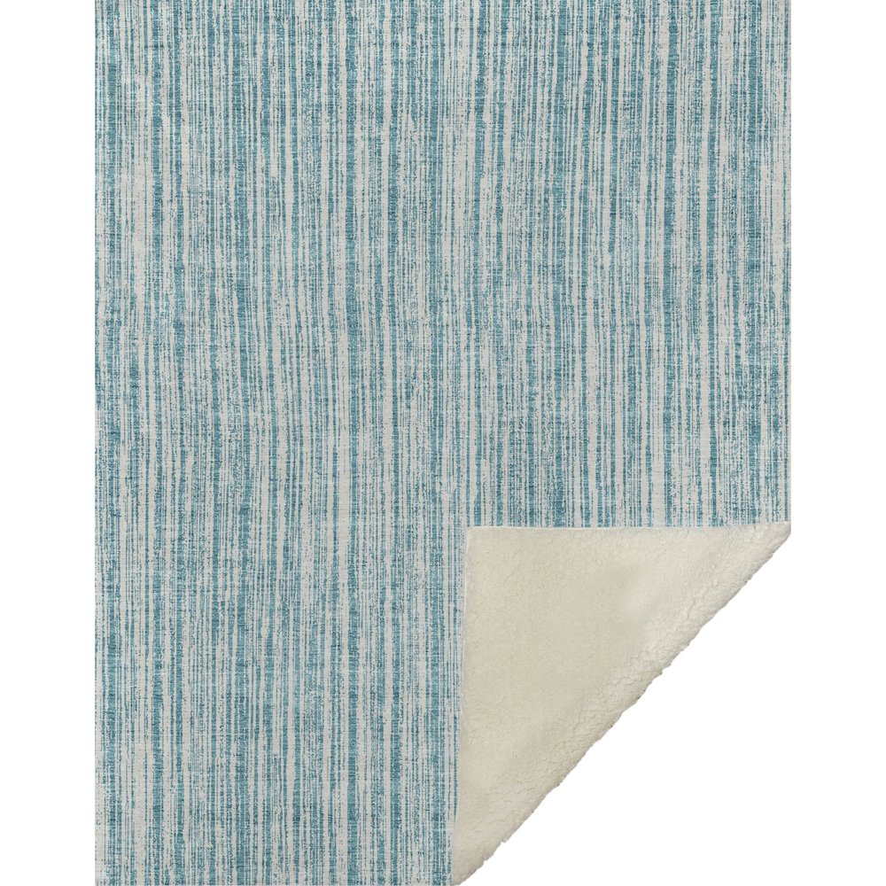 Premium Machine Washable ASB760 Teal 50" x 70" Sherpa Throw Blanket. Picture 1