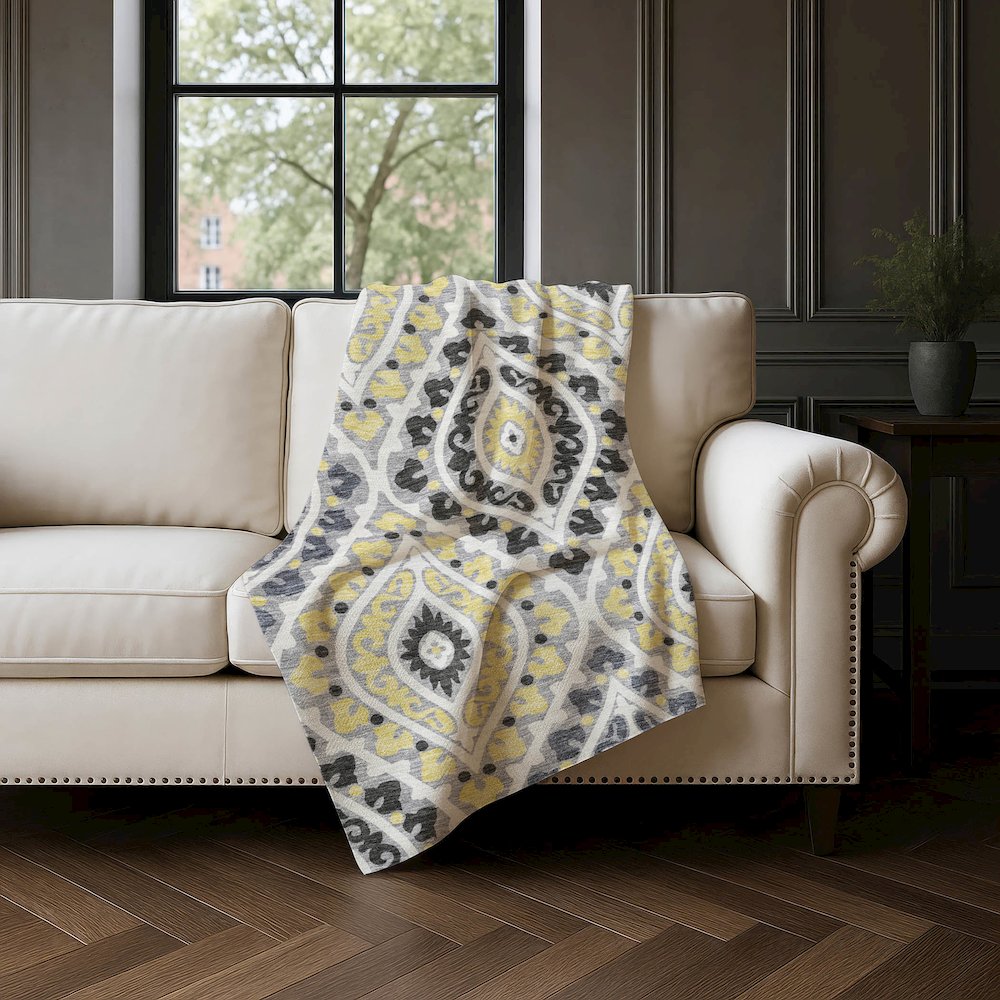 Premium Machine Washable ASB761 Gray 50" x 70" Sherpa Throw Blanket. Picture 4