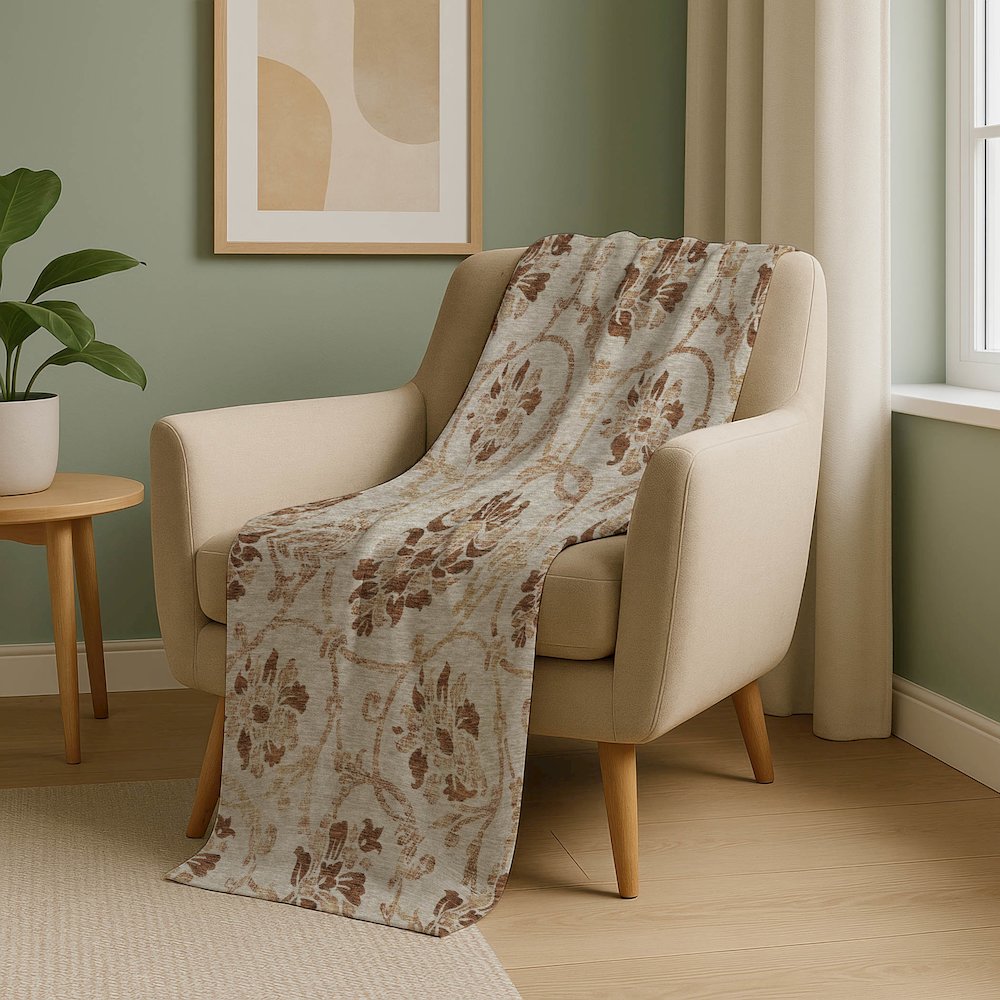 Premium Machine Washable ASB762 Terracotta 50" x 70" Sherpa Throw Blanket. Picture 5