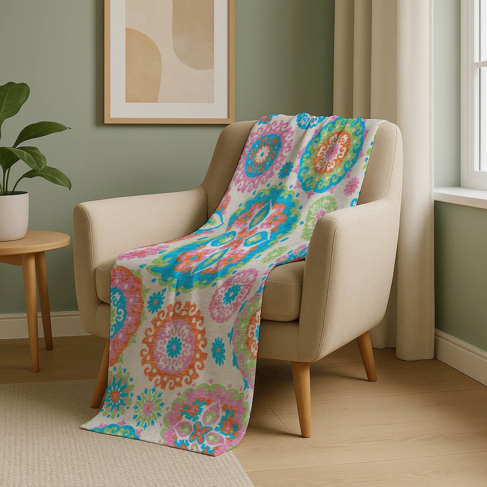 Premium Machine Washable ASB763 White 50" x 70" Sherpa Throw Blanket. Picture 5