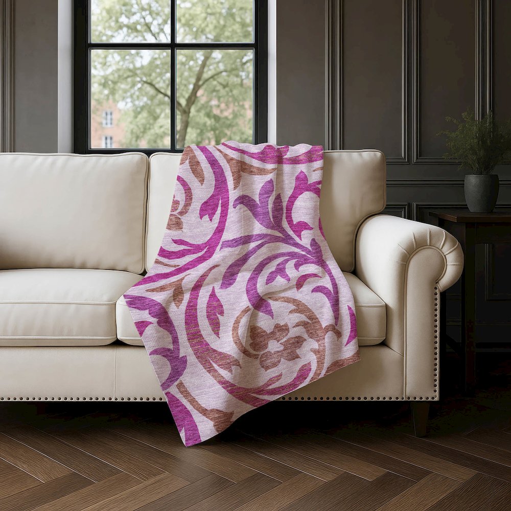 Premium Machine Washable ASB764 Lavender 50" x 70" Sherpa Throw Blanket. Picture 4