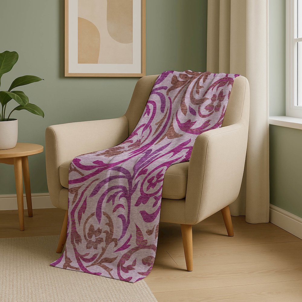 Premium Machine Washable ASB764 Lavender 50" x 70" Sherpa Throw Blanket. Picture 5