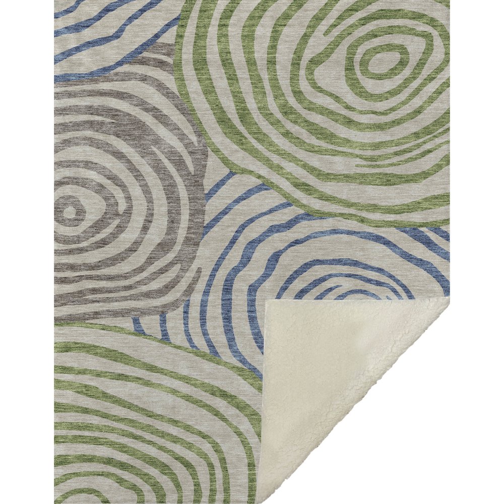 Premium Machine Washable ASB765 Beige 50" x 70" Sherpa Throw Blanket. Picture 1