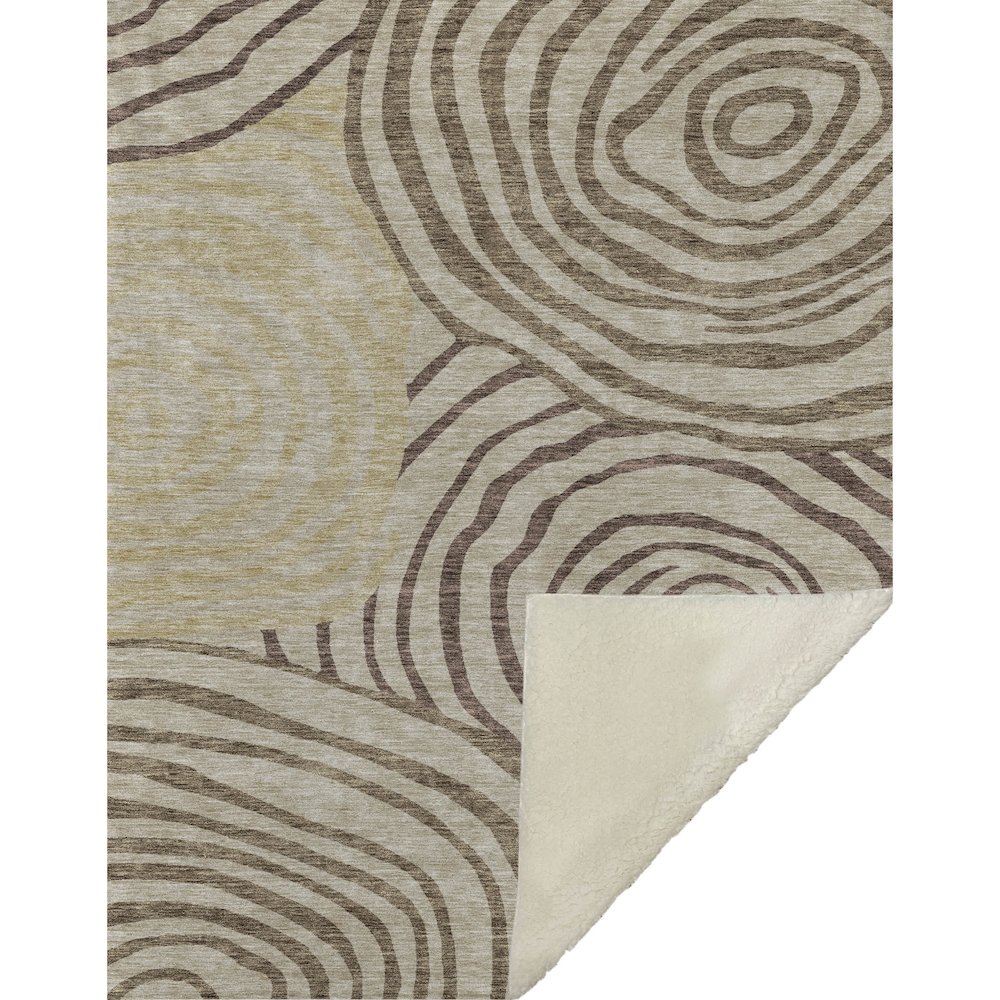 Premium Machine Washable ASB765 Brown 50" x 70" Sherpa Throw Blanket. Picture 1