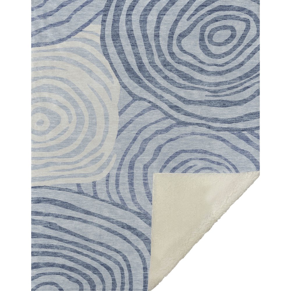 Premium Machine Washable ASB765 Sky 50" x 70" Sherpa Throw Blanket. Picture 1