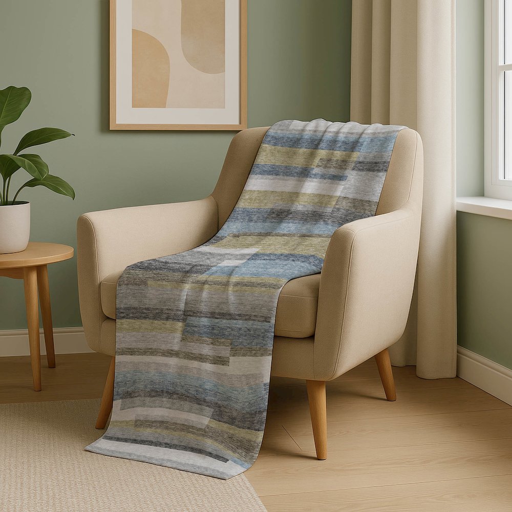 Premium Machine Washable ASB766 Gray 50" x 70" Sherpa Throw Blanket. Picture 5