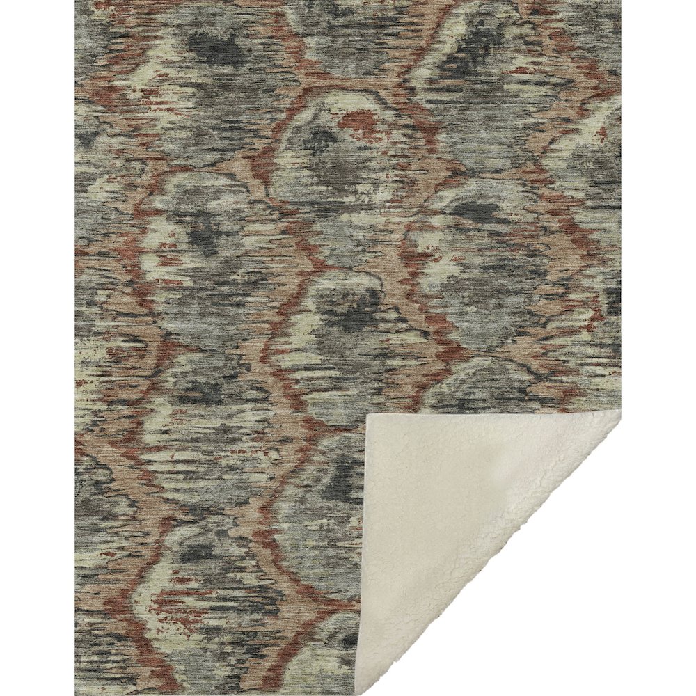 Premium Machine Washable ASB767 Copper 50" x 70" Sherpa Throw Blanket. Picture 1