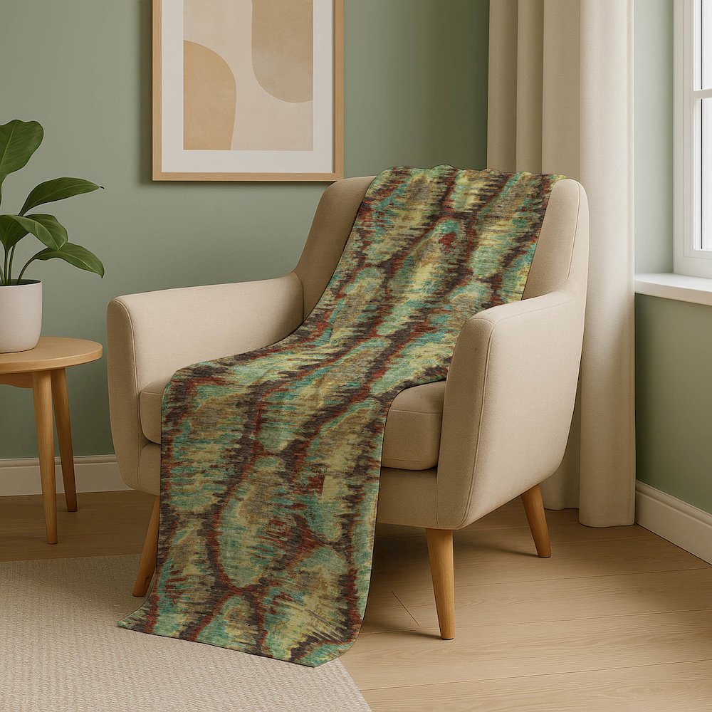 Premium Machine Washable ASB767 Fudge 50" x 70" Sherpa Throw Blanket. Picture 5