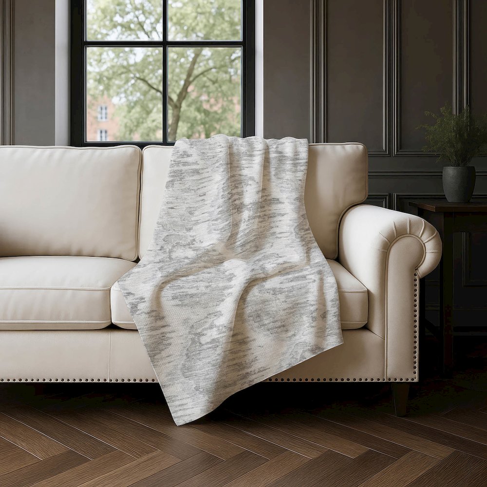 Premium Machine Washable ASB767 Ivory 50" x 70" Sherpa Throw Blanket. Picture 4
