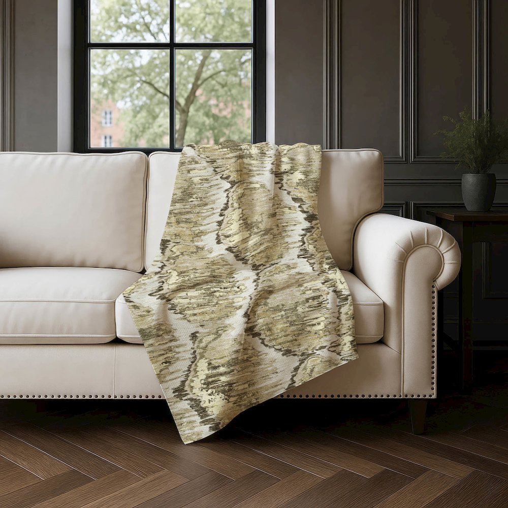 Premium Machine Washable ASB767 Taupe 50" x 70" Sherpa Throw Blanket. Picture 4
