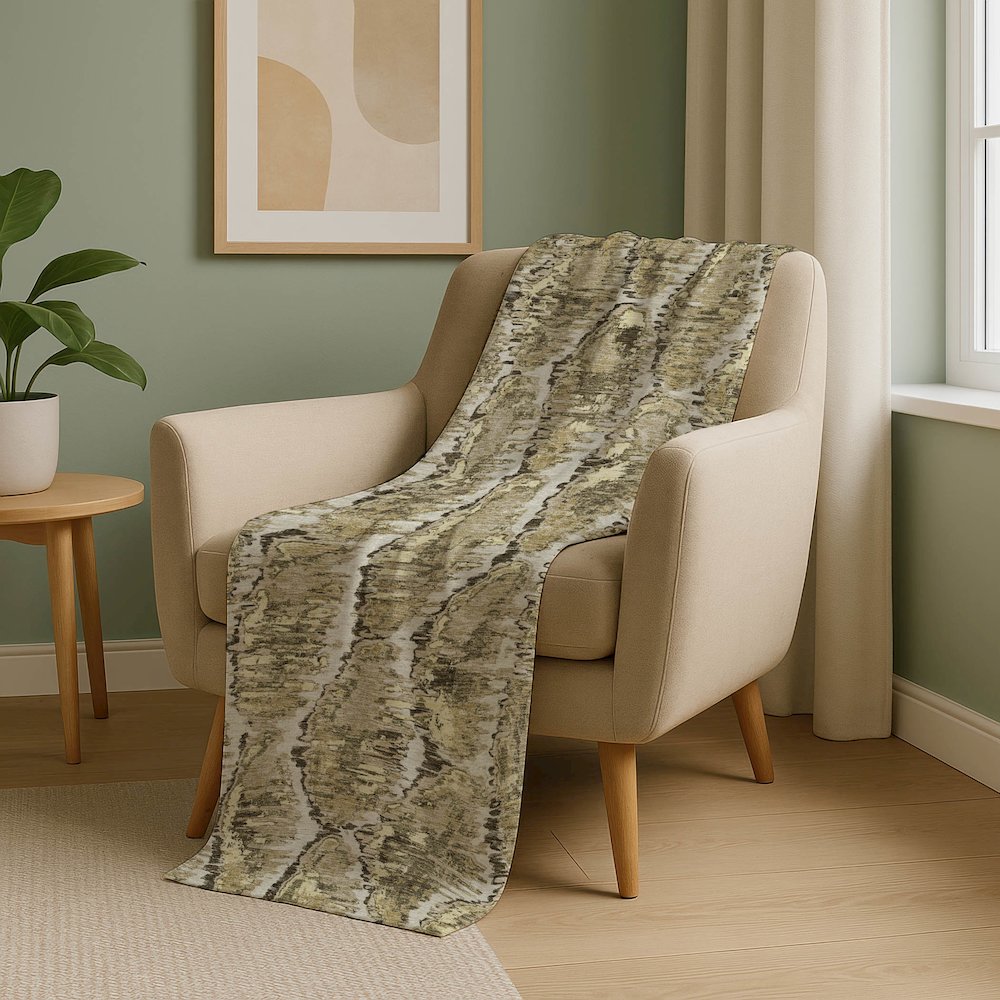 Premium Machine Washable ASB767 Taupe 50" x 70" Sherpa Throw Blanket. Picture 5