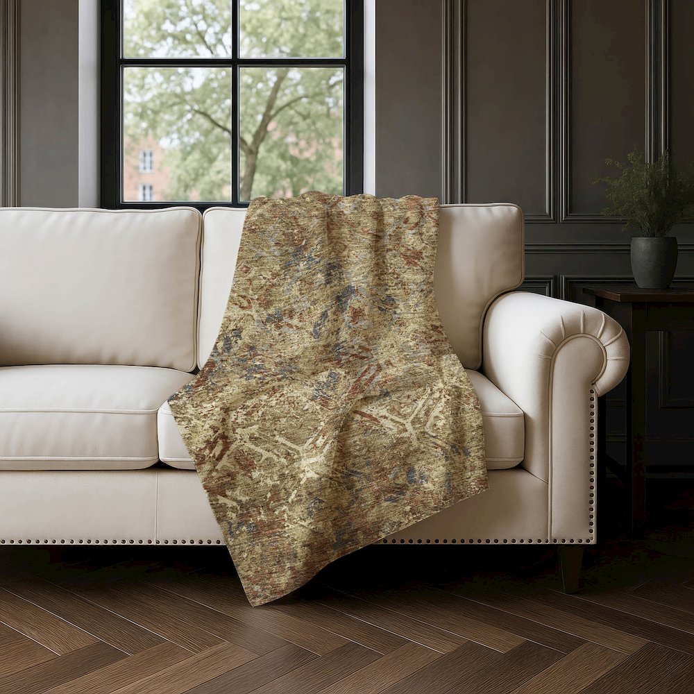 Premium Machine Washable ASB768 Brown 50" x 70" Sherpa Throw Blanket. Picture 4