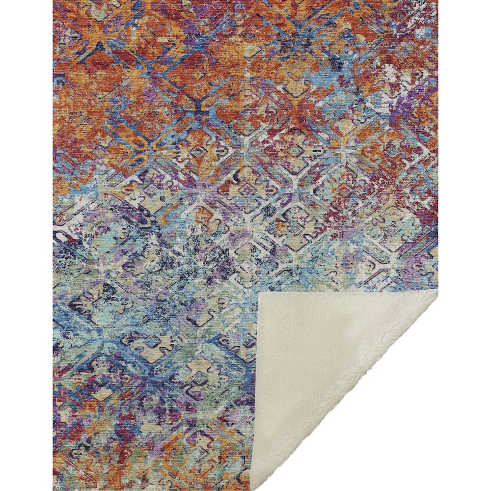 Premium Machine Washable ASB768 Copper 50" x 70" Sherpa Throw Blanket. Picture 1