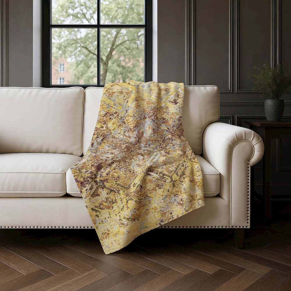 Premium Machine Washable ASB768 Wheat 50" x 70" Sherpa Throw Blanket. Picture 4