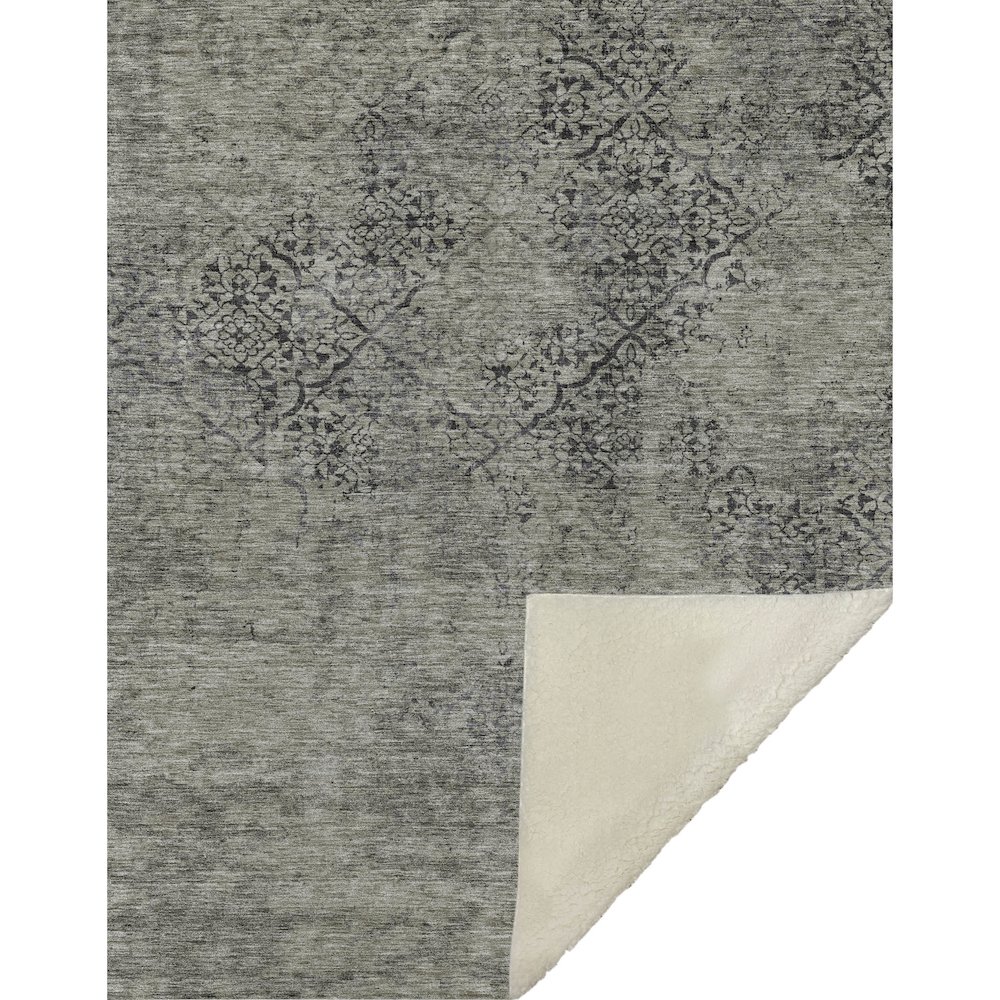 Premium Machine Washable ASB769 Taupe 50" x 70" Sherpa Throw Blanket. Picture 1