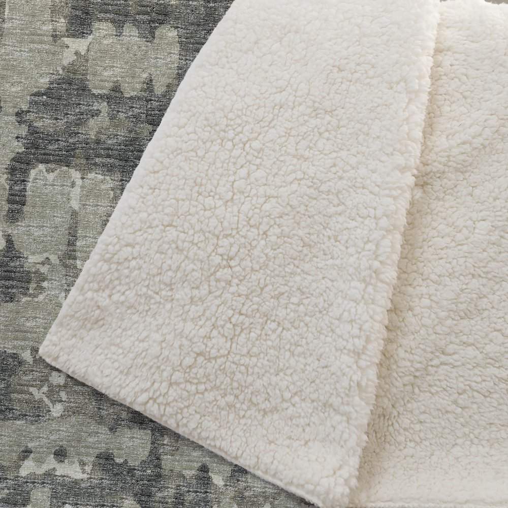 Premium Machine Washable ASB76 Earth 50" x 70" Sherpa Throw Blanket. Picture 2
