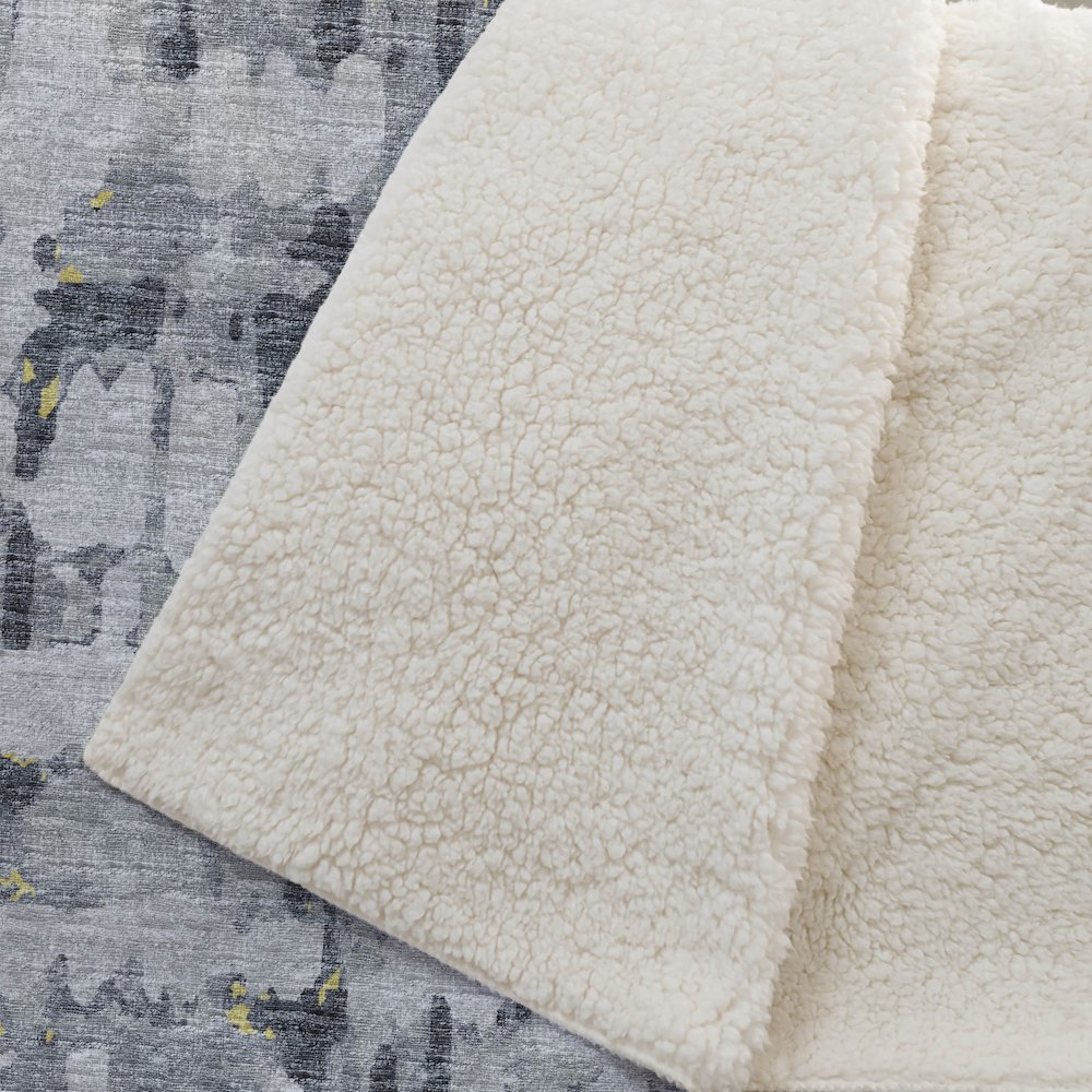 Premium Machine Washable ASB76 Gilded 50" x 70" Sherpa Throw Blanket. Picture 2
