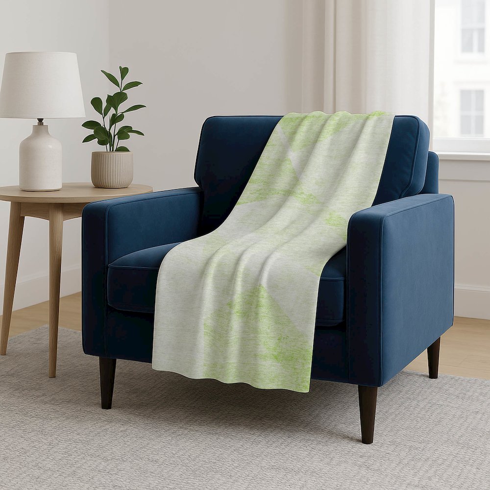 Premium Machine Washable ASB770 Aloe 50" x 70" Sherpa Throw Blanket. Picture 5
