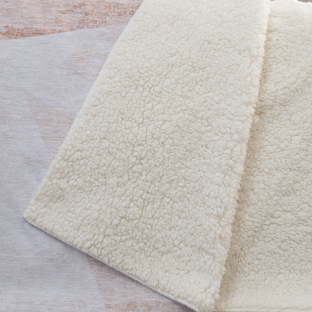 Premium Machine Washable ASB770 Salmon 50" x 70" Sherpa Throw Blanket. Picture 2