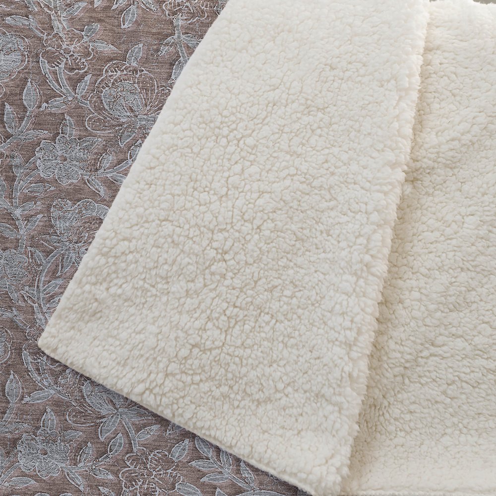 Premium Machine Washable ASB771 Terracotta 50" x 70" Sherpa Throw Blanket. Picture 2