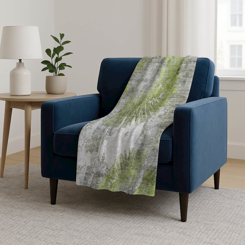 Premium Machine Washable ASB773 Aloe 50" x 70" Sherpa Throw Blanket. Picture 5