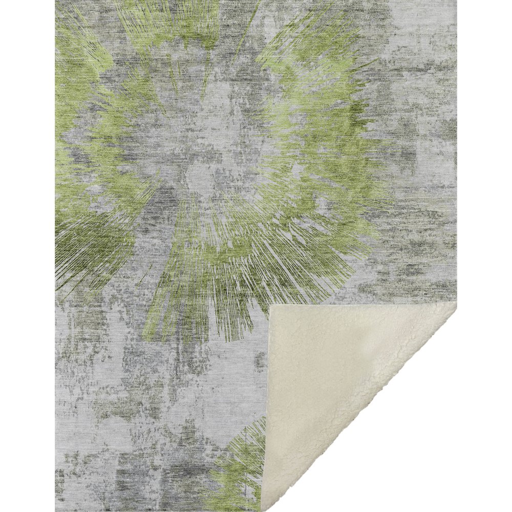 Premium Machine Washable ASB773 Aloe 50" x 70" Sherpa Throw Blanket. Picture 1