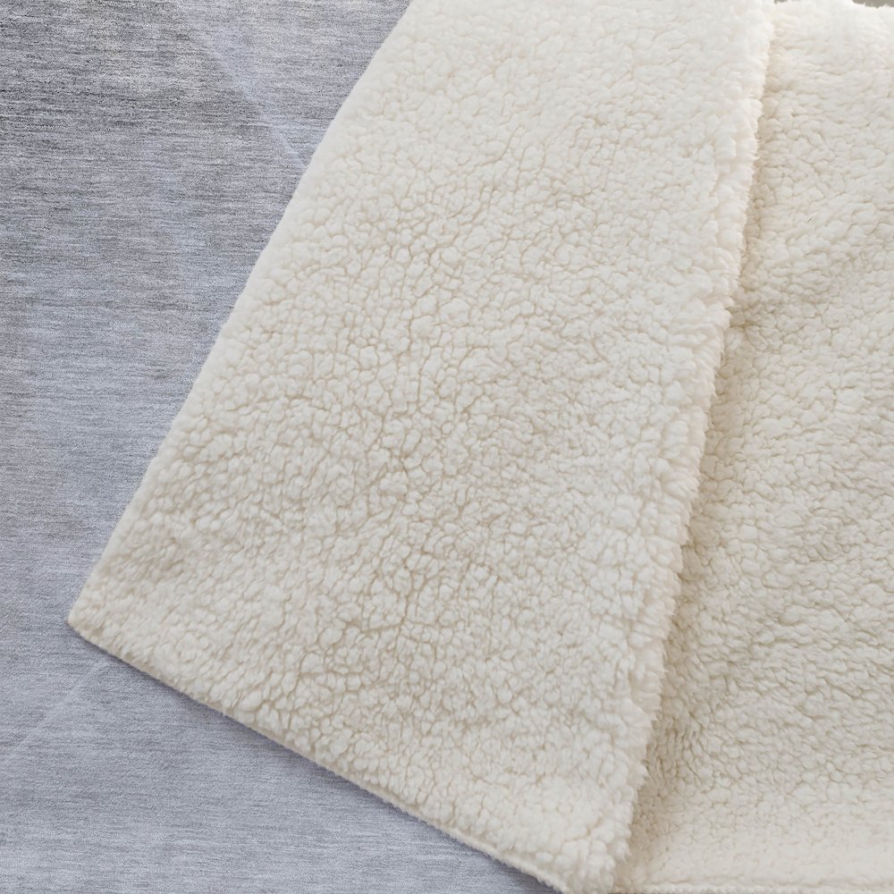 Premium Machine Washable ASB779 Gray 50" x 70" Sherpa Throw Blanket. Picture 2