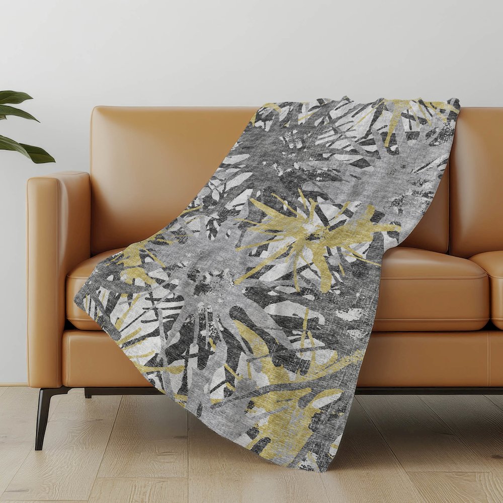 Premium Machine Washable ASB77 Gilded 50" x 70" Sherpa Throw Blanket. Picture 4