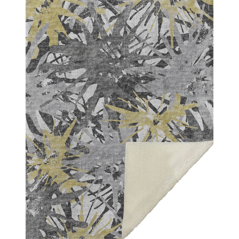Premium Machine Washable ASB77 Gilded 50" x 70" Sherpa Throw Blanket. Picture 1