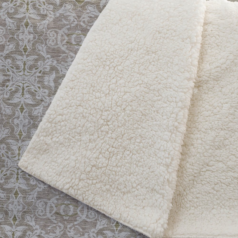 Premium Machine Washable ASB784 Mocha 50" x 70" Sherpa Throw Blanket. Picture 2